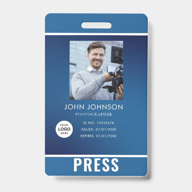 Photo Photographer Press Badge (Front)