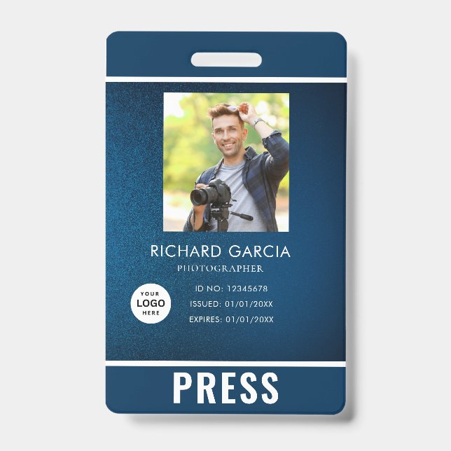 Photo Photographer Press Badge (Front)