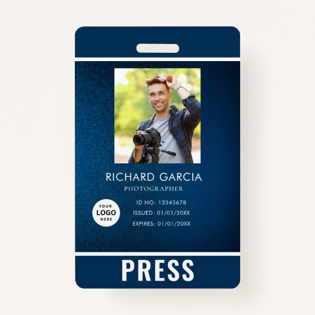 Photo Photographer Press Badge (Front)