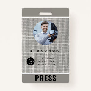 Photo Photographer Press Badge