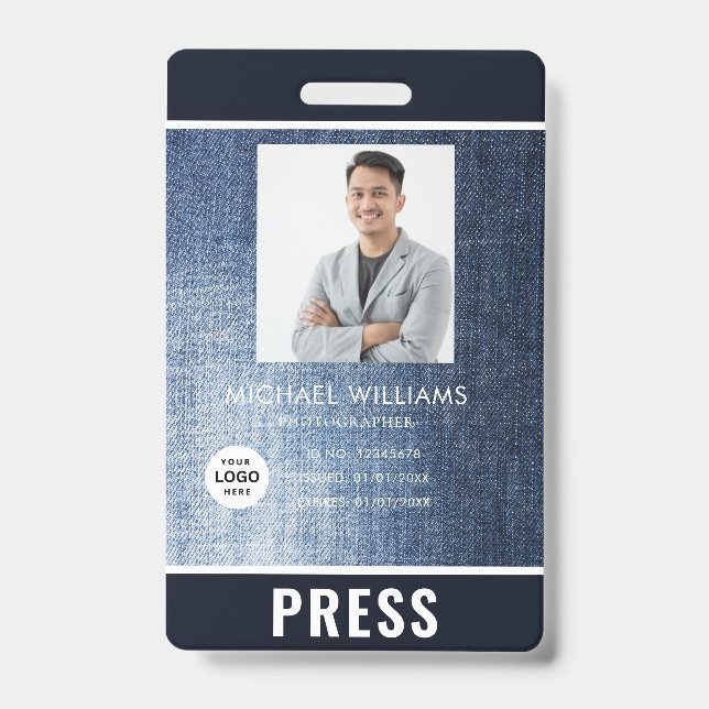 Photo Photographer Press Badge (Front)