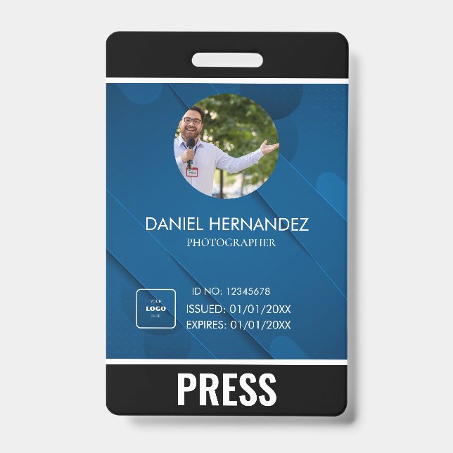 Photo Photographer Press Badge (Front)