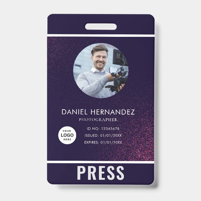 Photo Photographer Press Badge (Front)