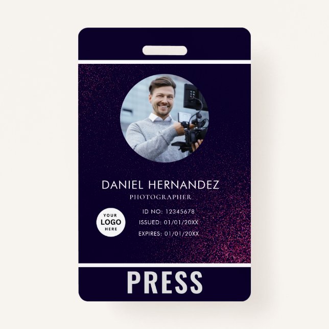 Photo Photographer Press Badge (Front)