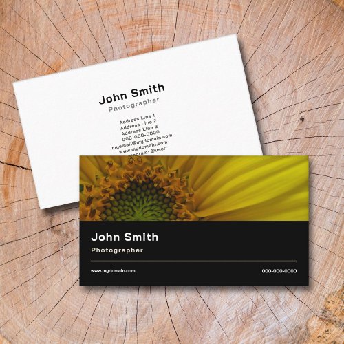 Photo  Photographer Simple Business Card