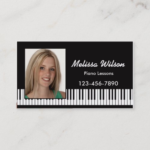 Photo Piano Business Card