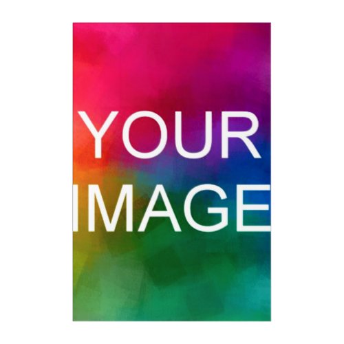 Photo Picture Image Logo Custom Template Modern Acrylic Print