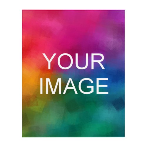 Photo Picture Image Logo Vertical Custom Template Acrylic Print