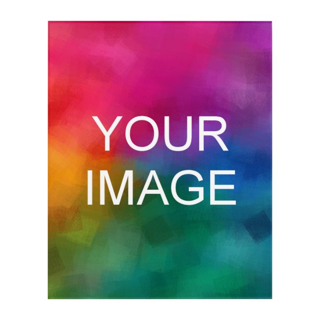 Photo Picture Image Logo Vertical Custom Template Acrylic Print (Front)