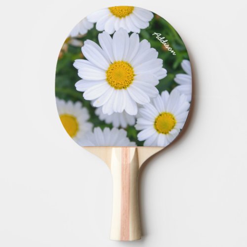 Photo Ping Pong Paddle With Daisy