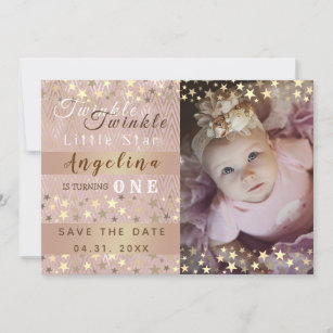 1st Birthday Save The Date Cards Zazzle