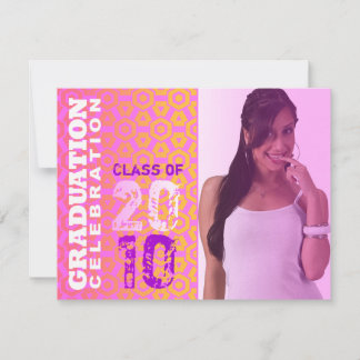Photo Pink Filter Graduation Party Invitation E