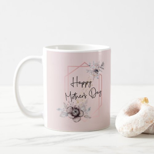 Photo Pink Floral Mothers day Gift for Mom Coffee Mug