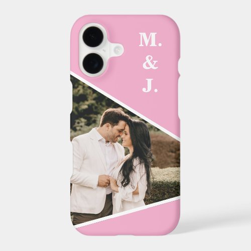 Photo Pink Monogram iPhone 17 Case