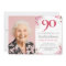 Photo Pink Watercolor Floral 90th Birthday
