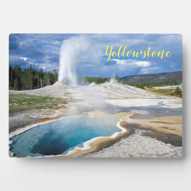 Photo Plaque-Yellowstone Geyser Plaque | Zazzle