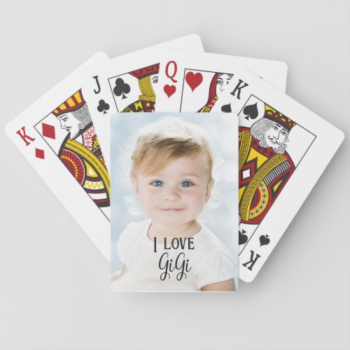 Photo Playing Cards for Great Grandmother