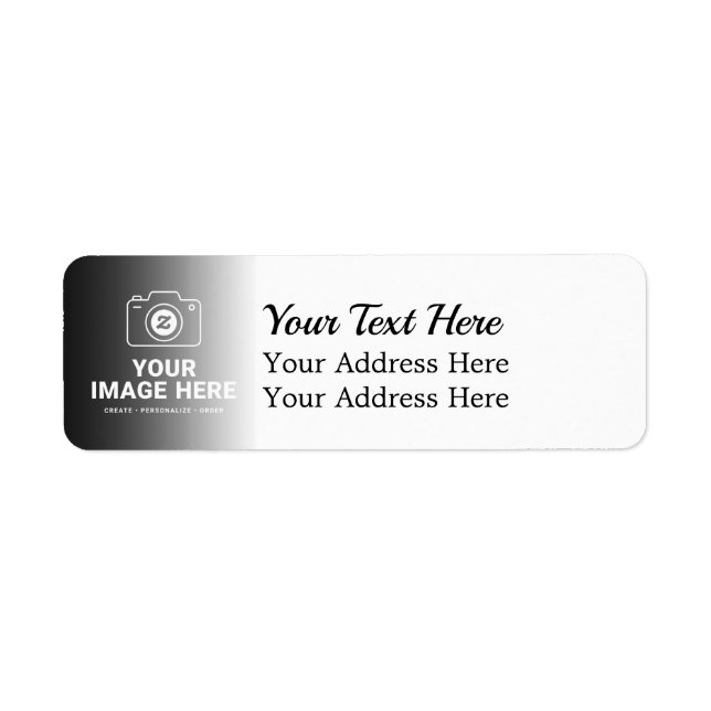 Photo Plus Custom Message Label (Front)