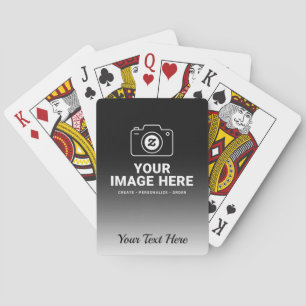 Photo Plus Custom Message Poker Cards