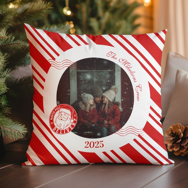 Photo Polar Express Christmas Ticket Throw Pillow (Creator Uploaded)