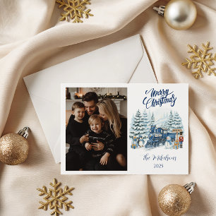 Photo Polar Express Family Christmas Holiday Card