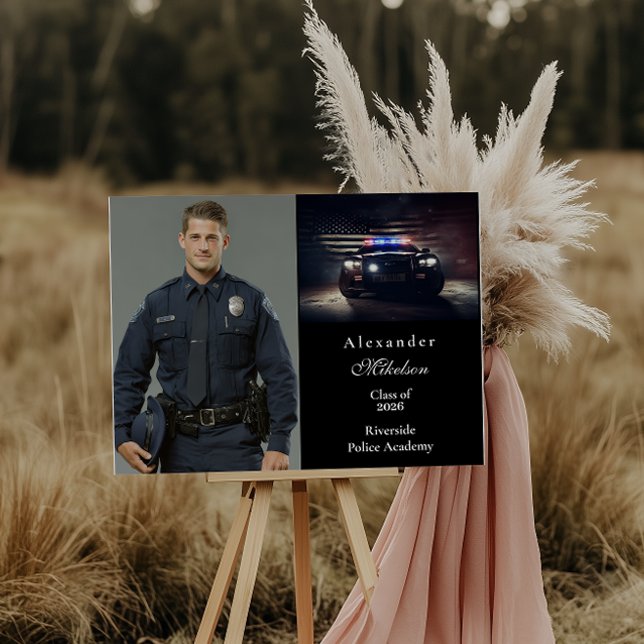 Photo Police Academy Graduation Foam Board (Creator Uploaded)