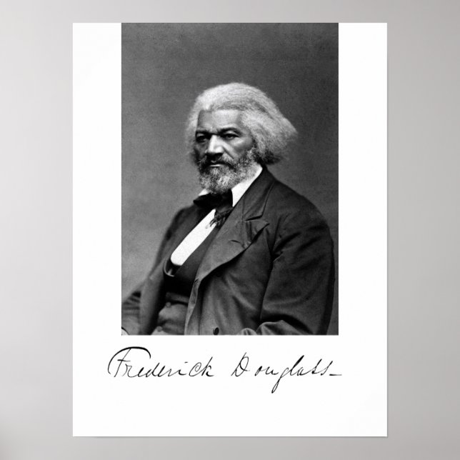 Photo Portrait of Frederick Douglass Poster (Front)