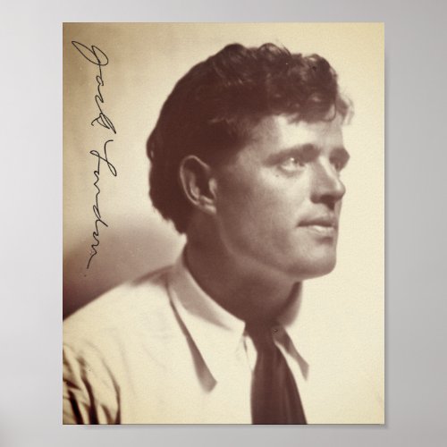 Photo portrait of Jack London Poster