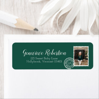 Photo Postage Stamp Special Delivery Name Address Label