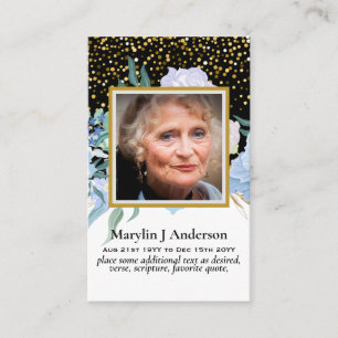 Photo Prayer Cards Memorial Celebration of Life