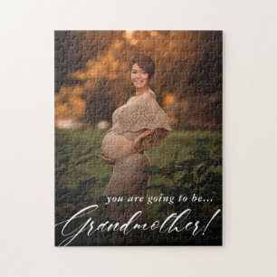 Photo Pregnancy Announcement Jigsaw Puzzle
