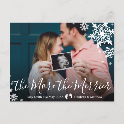 Photo Pregnancy Announcement Postcard