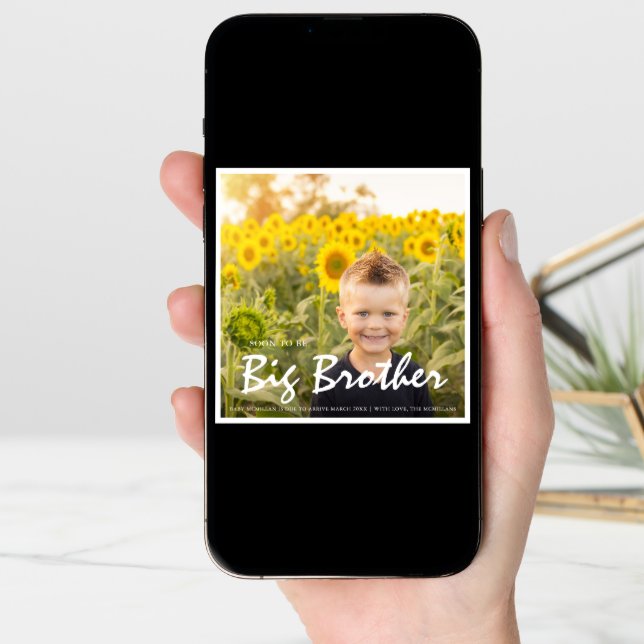 Photo Pregnancy Big Brother Blue Announcement (Front Digital)