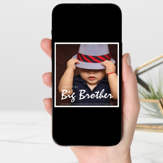 Photo Pregnancy Big Brother Blue Announcement (Front Digital)