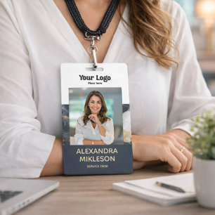 Photo Premium Gold Accent Branding Badge