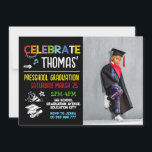 Photo Preschool Graduation Photo Party Invitation<br><div class="desc">🌈 Celebrate the vibrant journey of your little graduate with our Colorful Kids Photo Preschool Graduation Invitation! 🎓🎉 Capture the essence of their academic achievement with an invitation as lively and unique as their personality. This thoughtfully designed invitation features a burst of colors and allows you to showcase your young...</div>