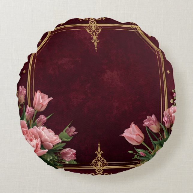 Photo Print Custom Round Pillow (Front)