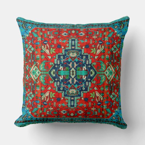 Photo Print  Persian Rug Throw Pillow