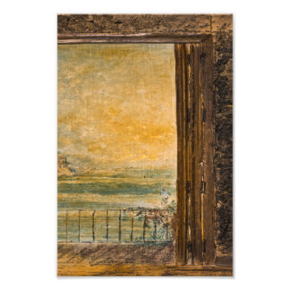Photo Print - Sea View Acrylic On Wood Painting