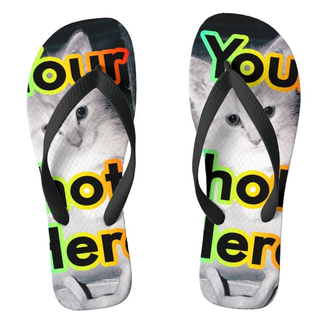 Photo Printed Flip Flops (Footbed)