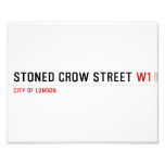 stoned crow Street  Photo Prints