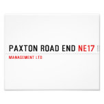 PAXTON ROAD END  Photo Prints