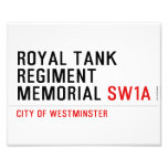 royal tank regiment memorial  Photo Prints