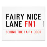 Fairy Nice  Lane  Photo Prints