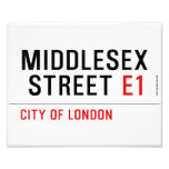 MIDDLESEX  STREET  Photo Prints
