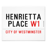 Henrietta  Place  Photo Prints