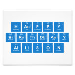 Happy
 Birthday
 Allison  Photo Prints