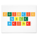 Periodic Table Writer  Photo Prints
