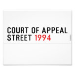 COURT OF APPEAL STREET  Photo Prints