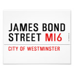 JAMES BOND STREET  Photo Prints